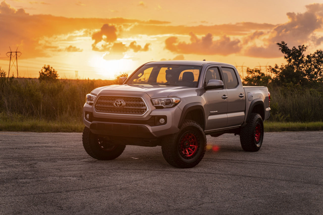 2016 Toyota Tacoma 4x4 Fuel Covert Red Fuel Off Road Wheels